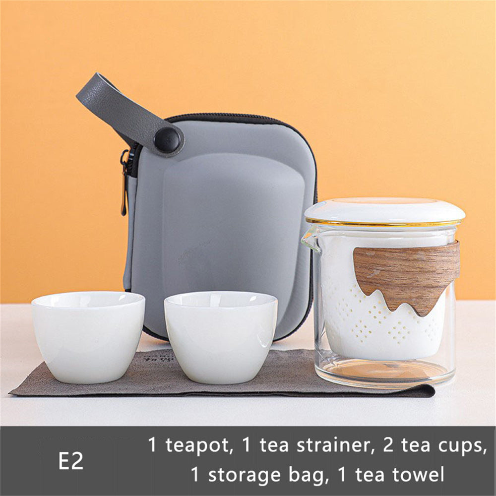 Gold Jade Travel Tea Set