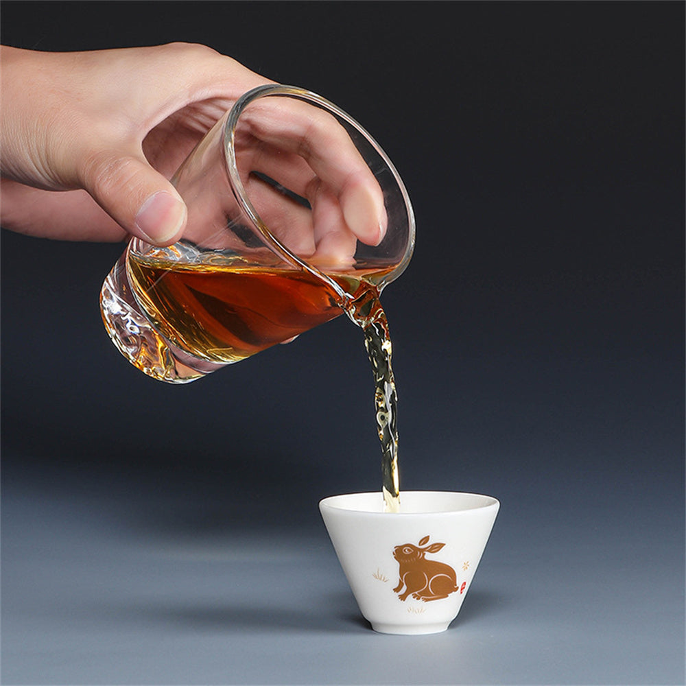 Jade Rabbit Auspicious Travel Tea Set