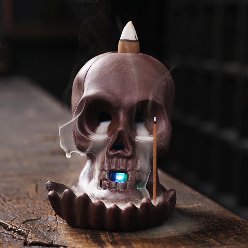 Skull Shaped Incense Burner