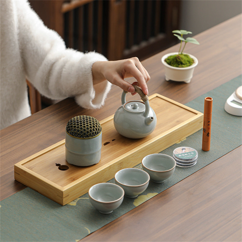 Quiet Ru Kiln Incense Tea Set