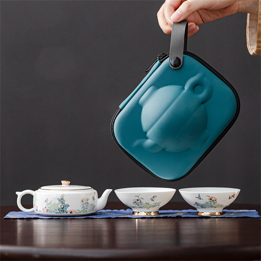 Hydrangea Travel Tea Set