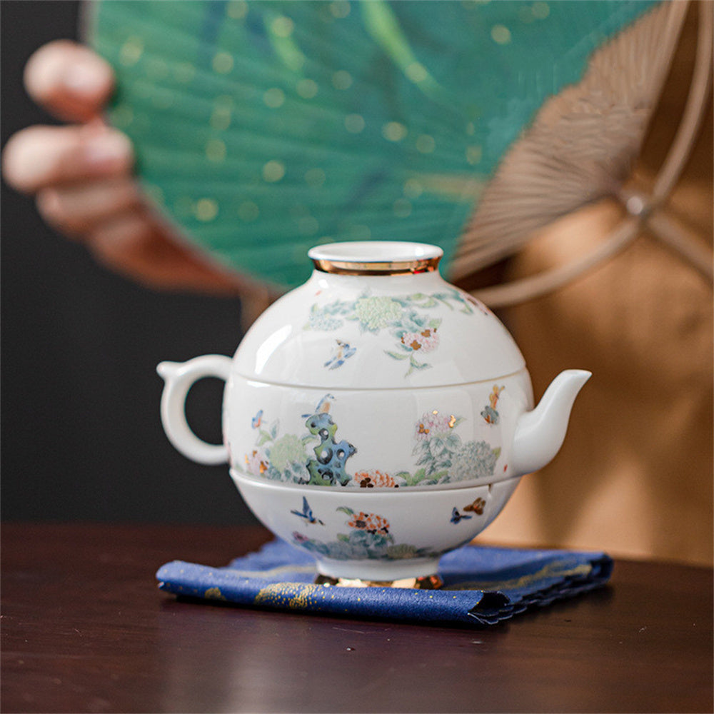 Hydrangea Travel Tea Set