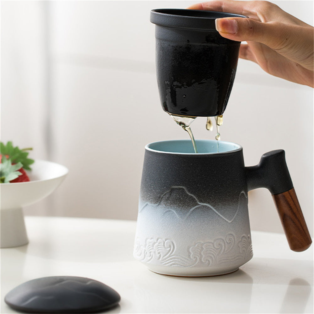 Mountain Sea Mug Office Cup