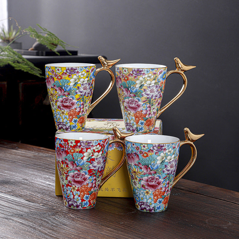 Spring Ceramic Water Cup