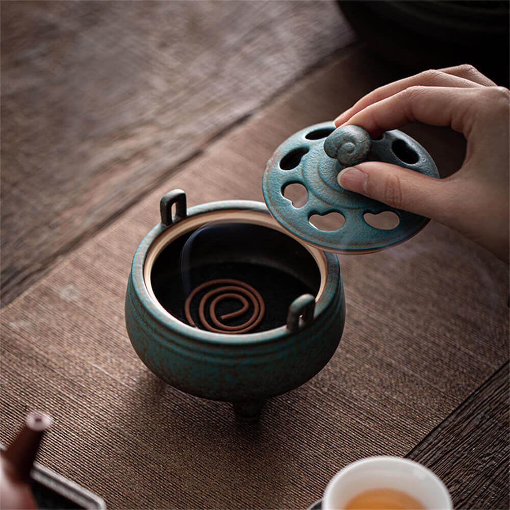 Lotus Three-Legged Censer