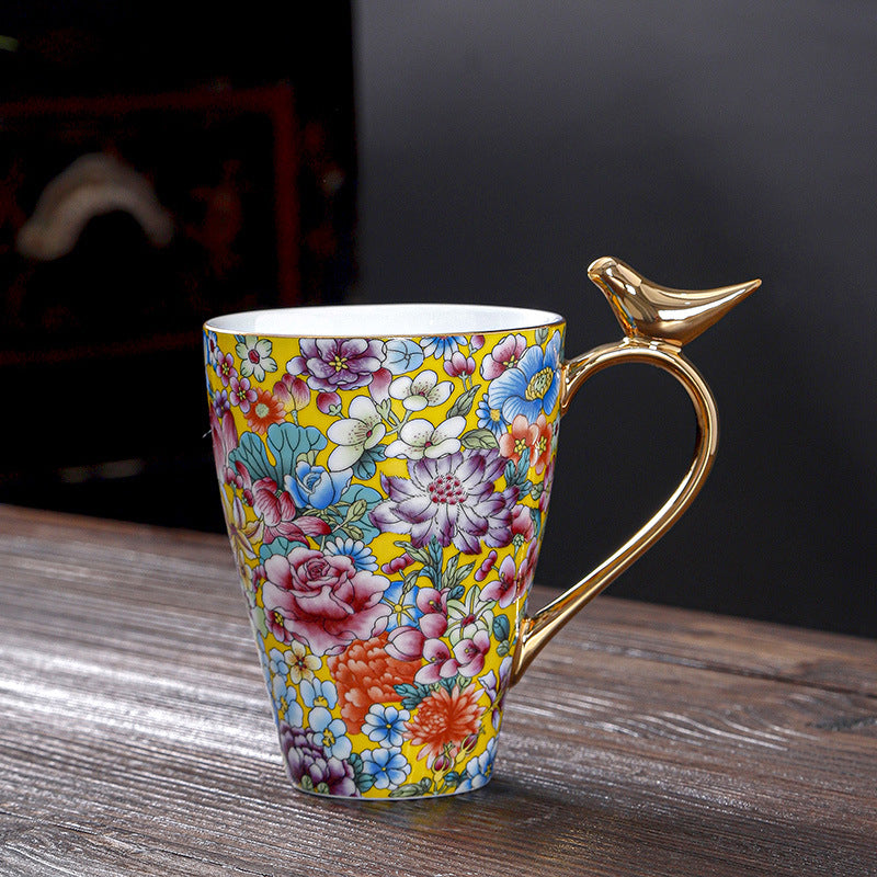 Spring Ceramic Water Cup