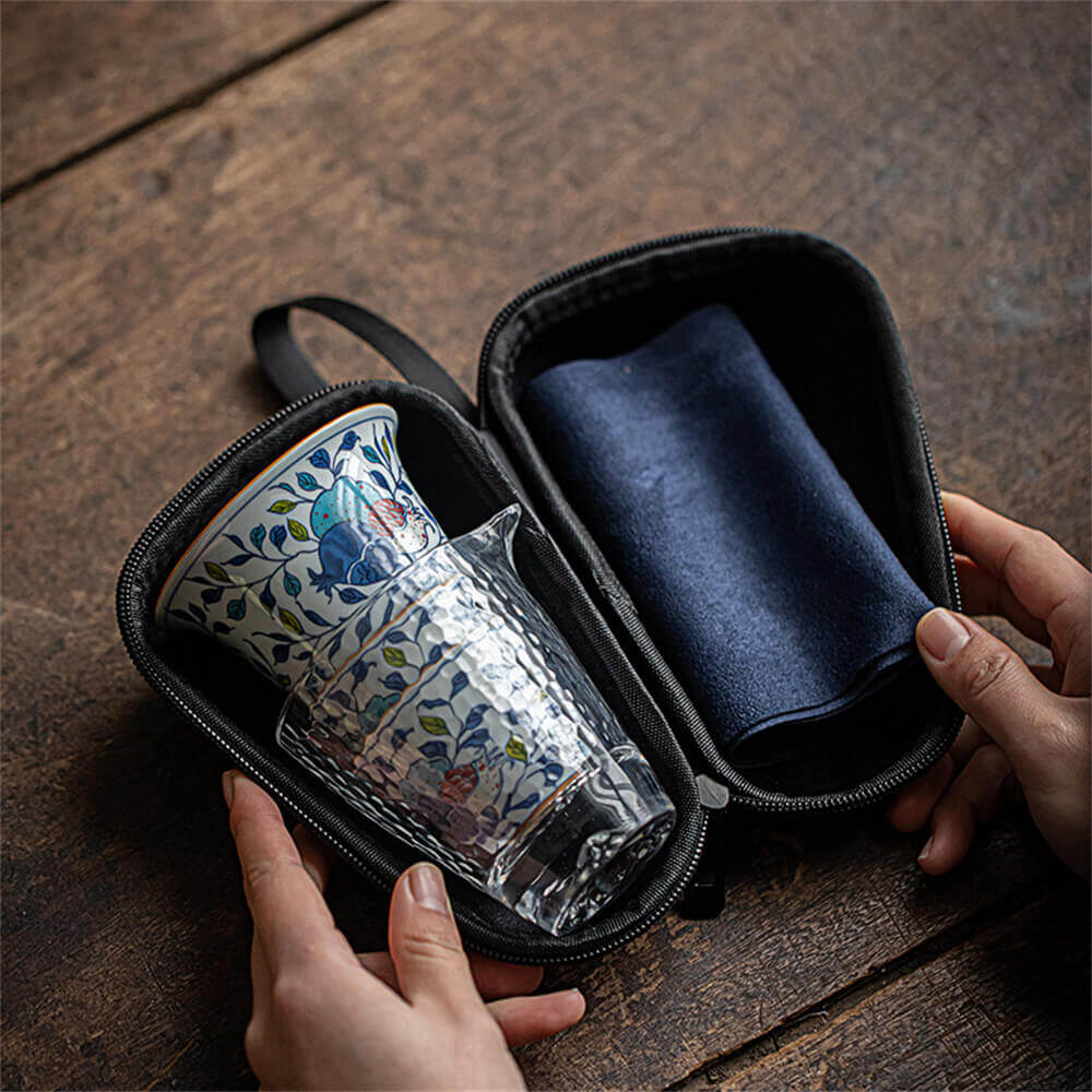 Blessing and Longevity Travel Tea Set