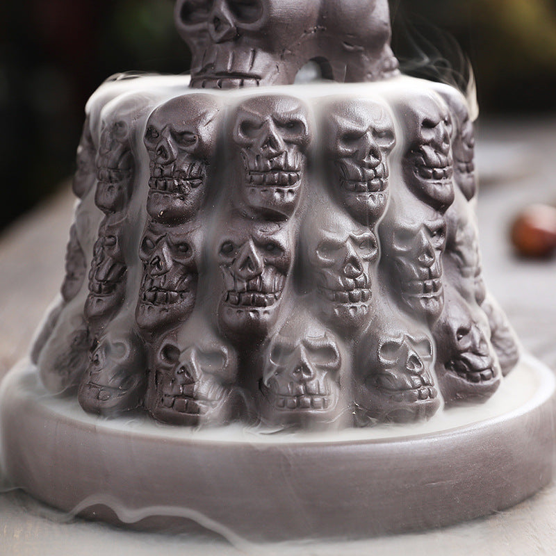 Skull Array Smoke Backflow Aromatherapy