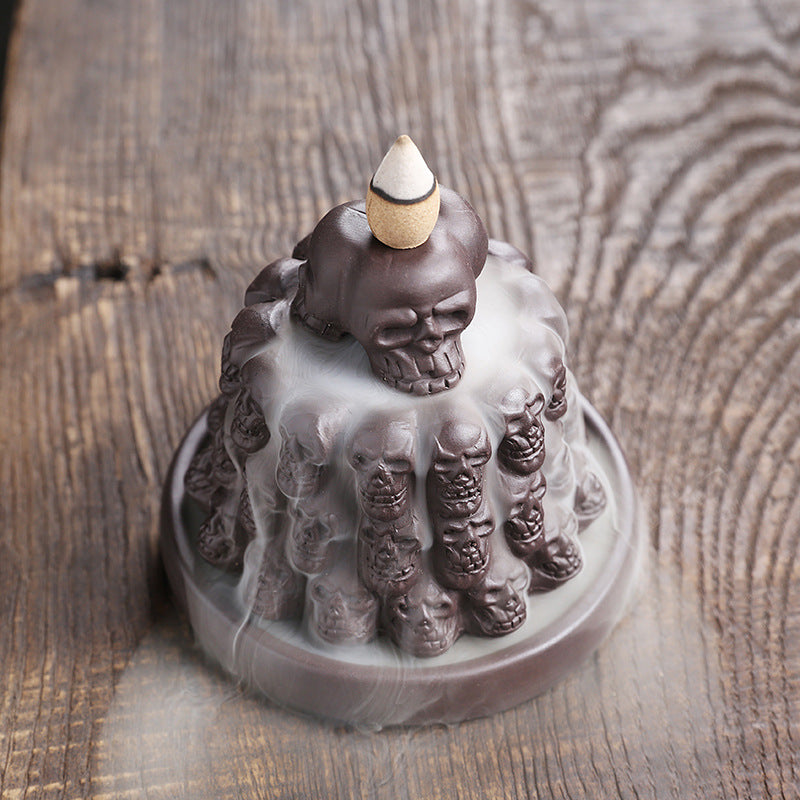 Skull Array Smoke Backflow Aromatherapy