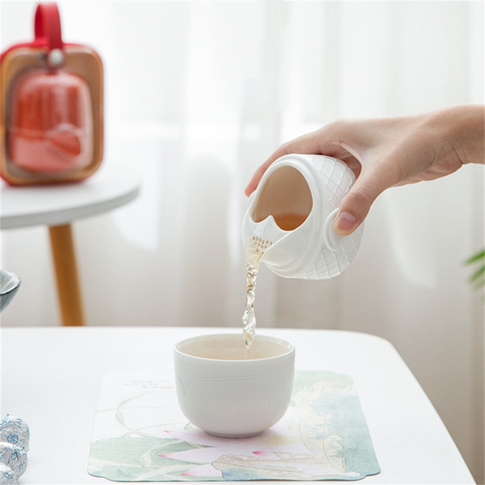Koi Carp Solo Travel Tea Set