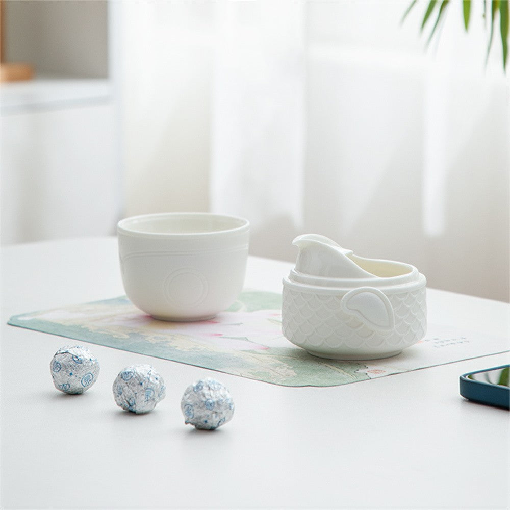 Koi Carp Solo Travel Tea Set