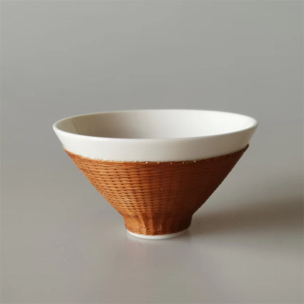 Bamboo Buckles Porcelain Tea Cup