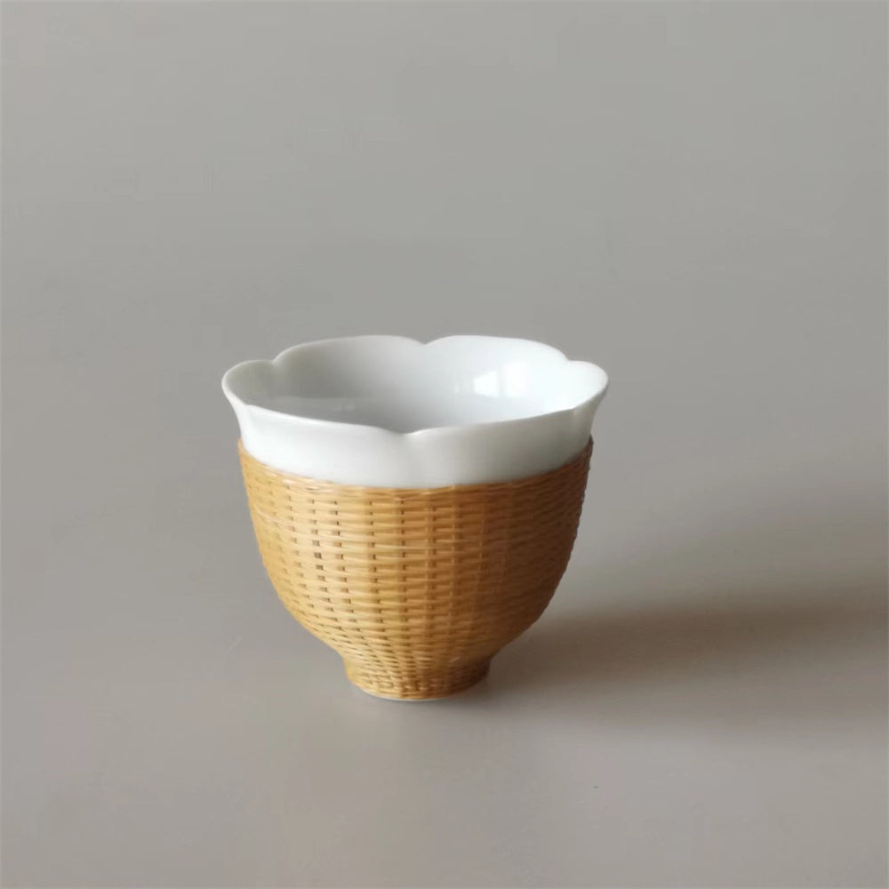 Bamboo Buckles Porcelain Tea Cup