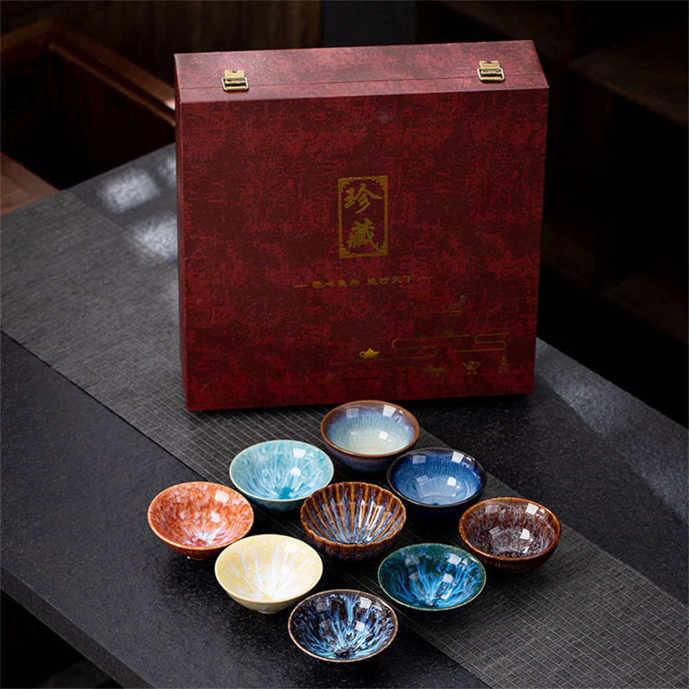 Kiln Change Nine Color Cup Set