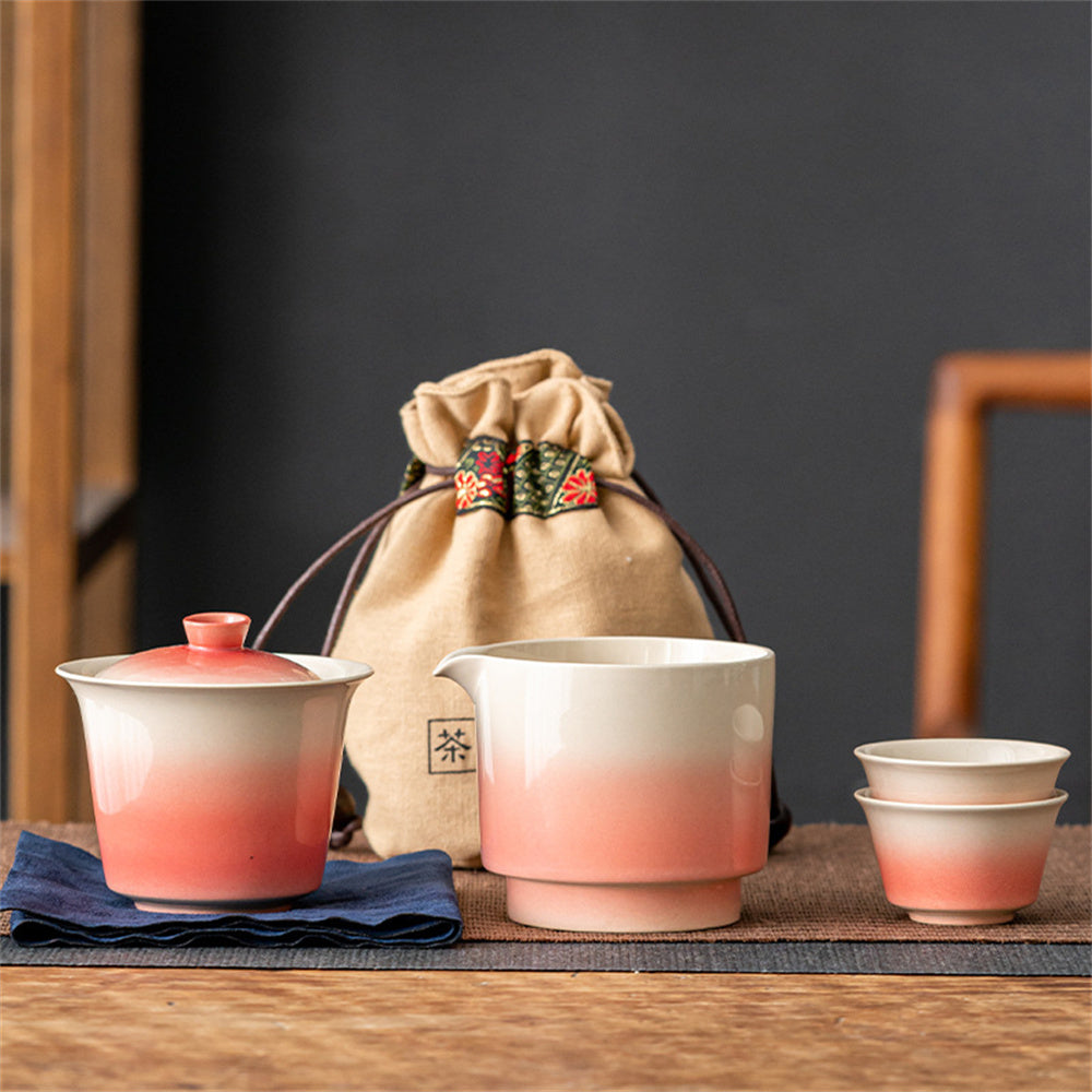 Tea Person Luggage Travel Tea Set