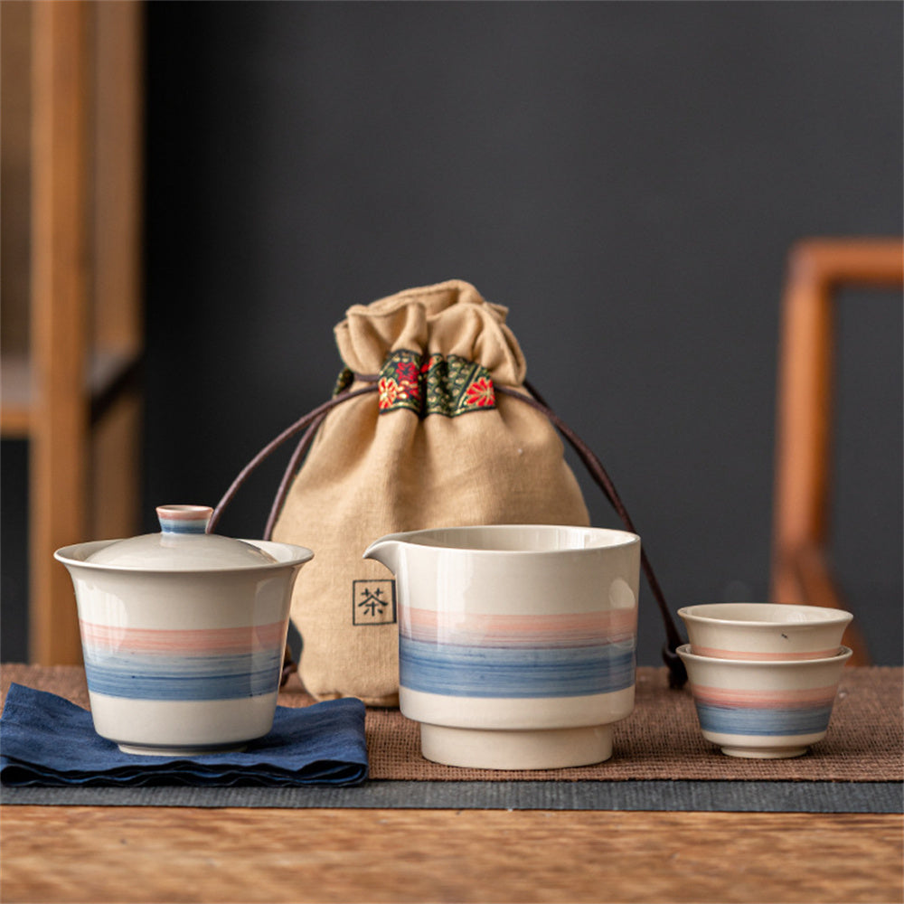 Tea Person Luggage Travel Tea Set