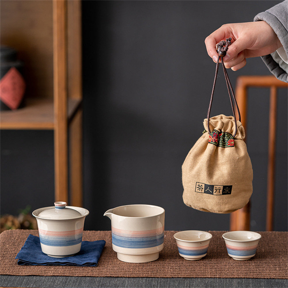 Tea Person Luggage Travel Tea Set