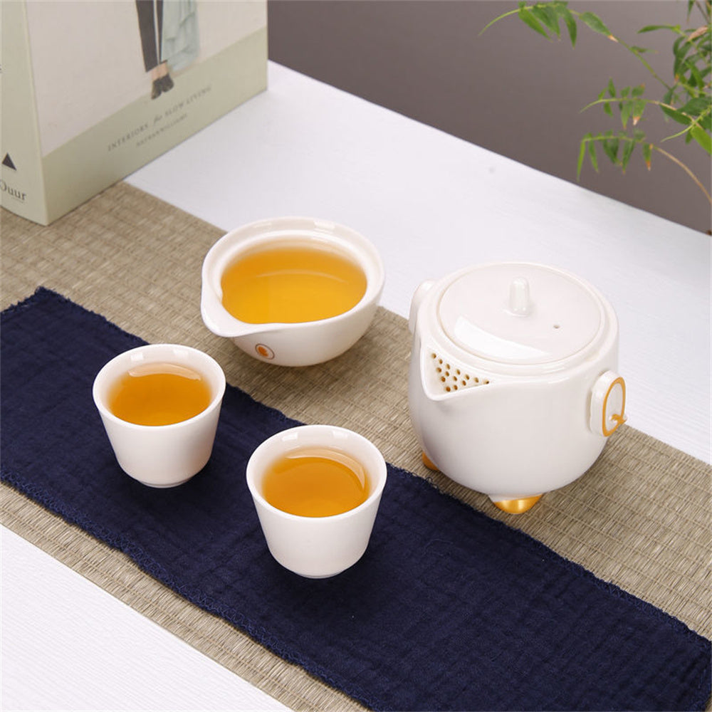 Cartoon Penguin Travel Tea Set