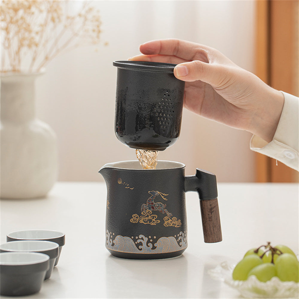 Lucky Elk Travel Tea Set