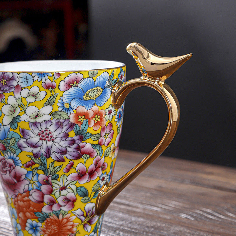 Spring Ceramic Water Cup