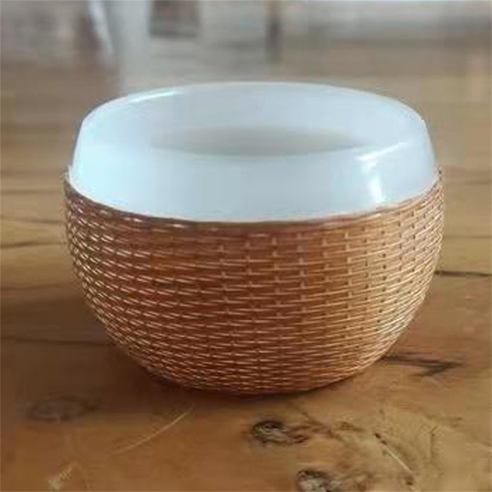 Bamboo Buckles Porcelain Jade Porcelain Glass Cup