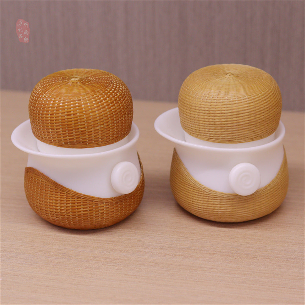 Suet jade travel tea set