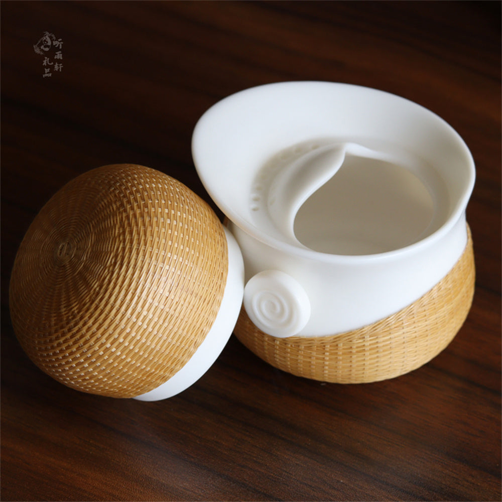 Suet jade travel tea set