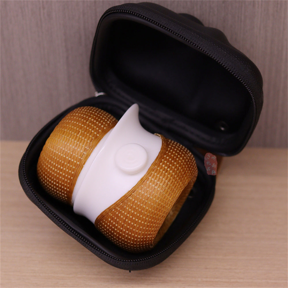 Suet jade travel tea set