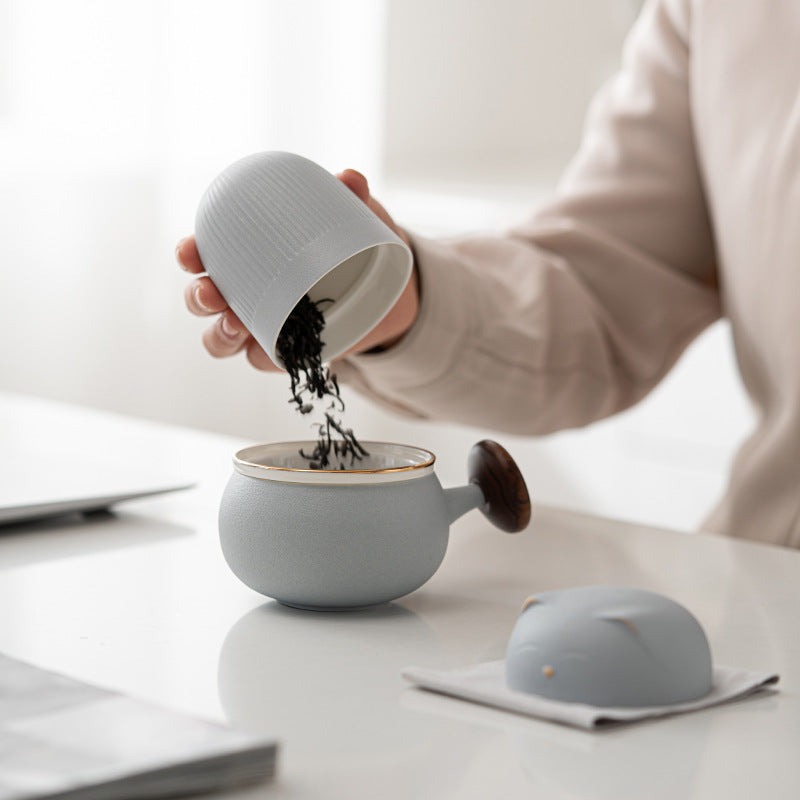 Lucky Cat Mug Travel Tea Set