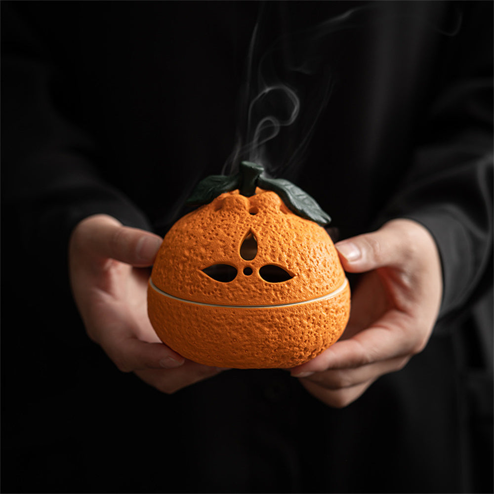 Good Luck Orange Incense Burner