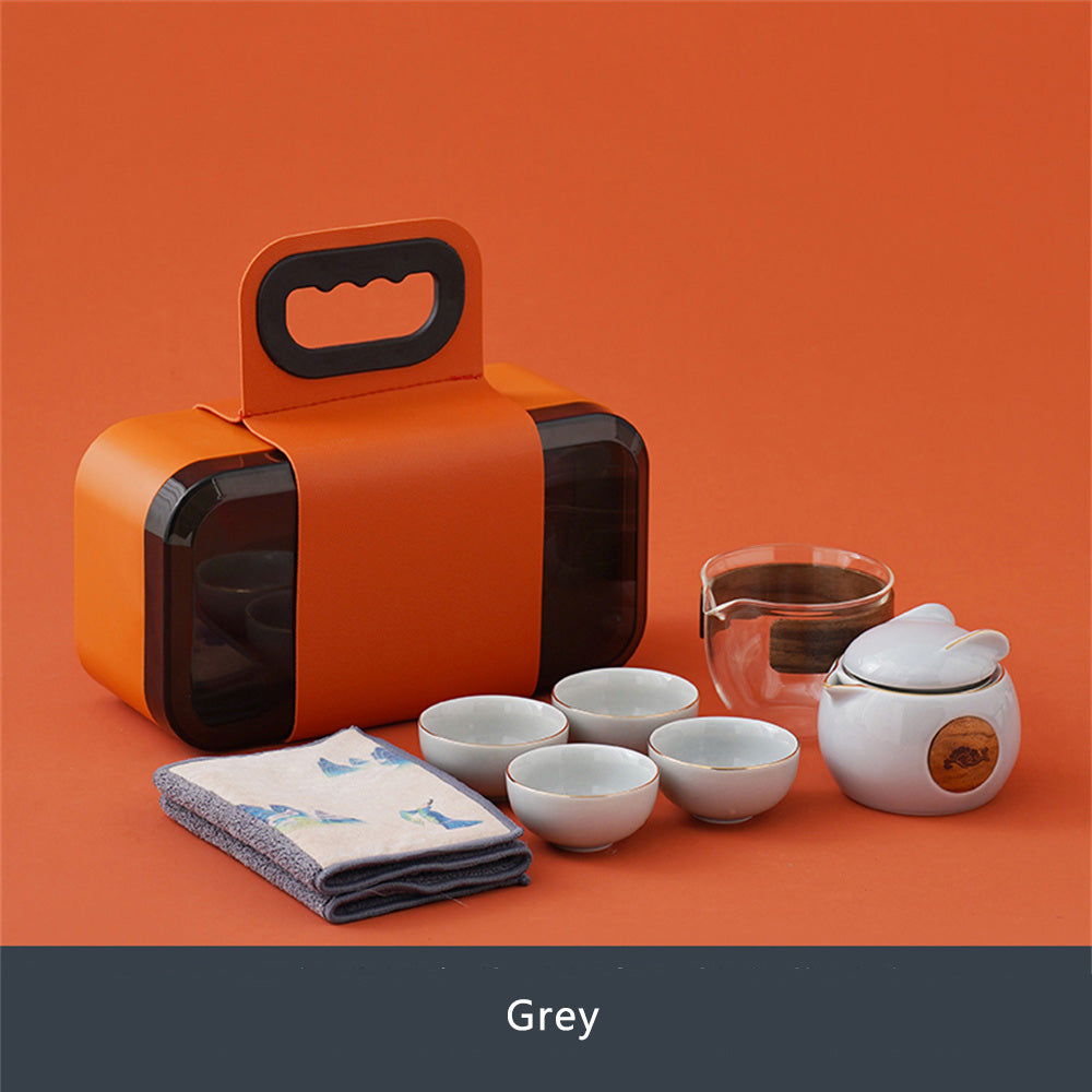 Suet Jade Rabbit Travel Tea Set