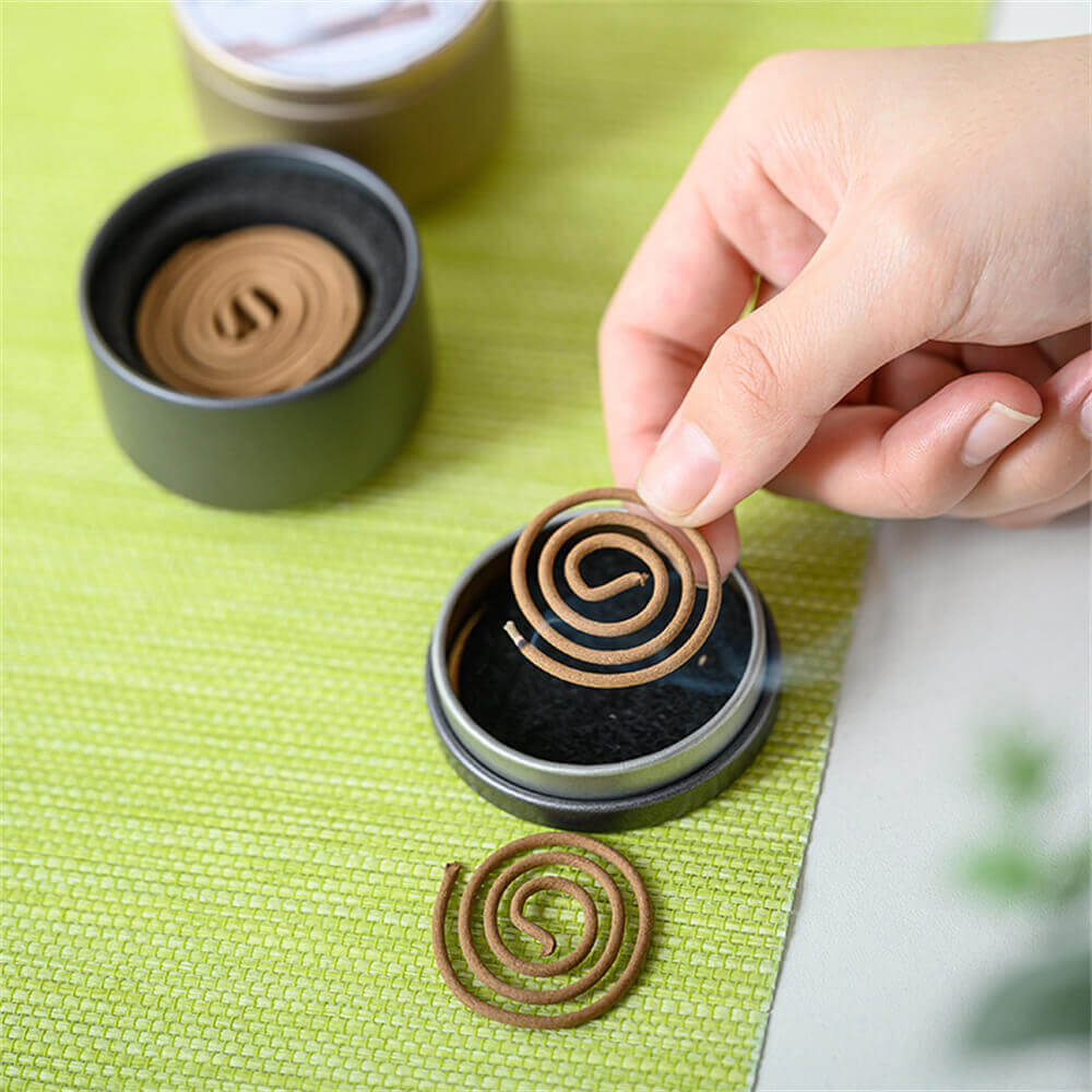 Natural incense coil