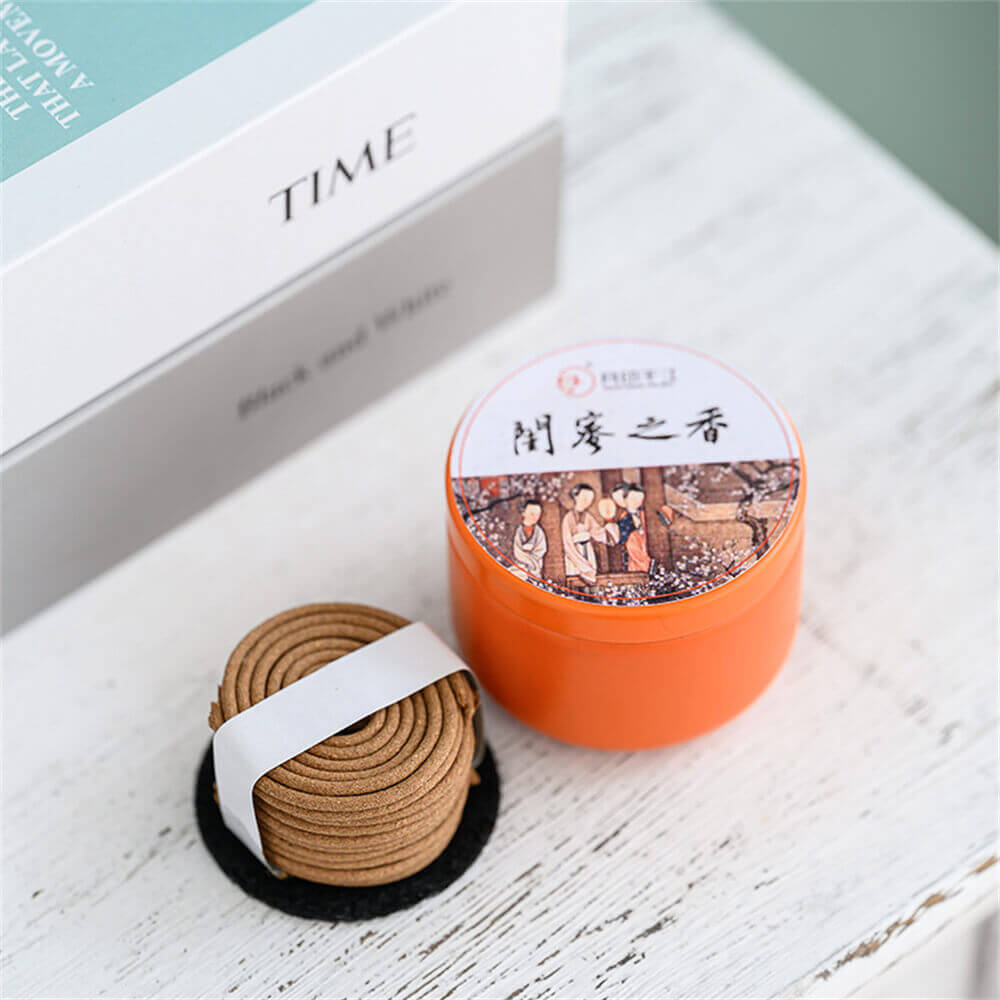 Natural incense coil