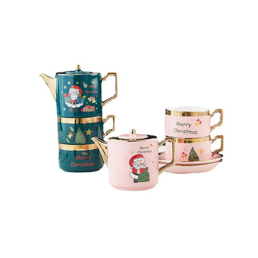 Merry Christmas Coffee And Tea Set