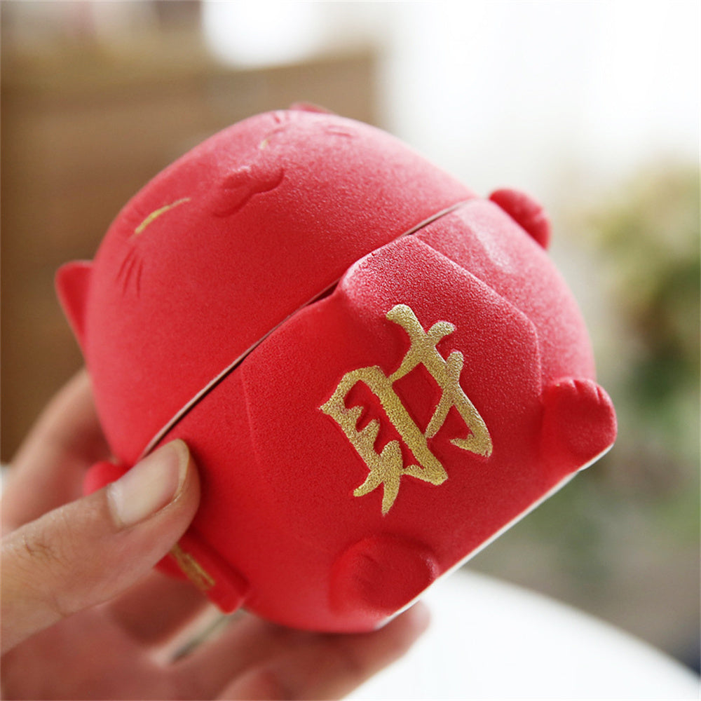 Cute Cow Travel Tea Set