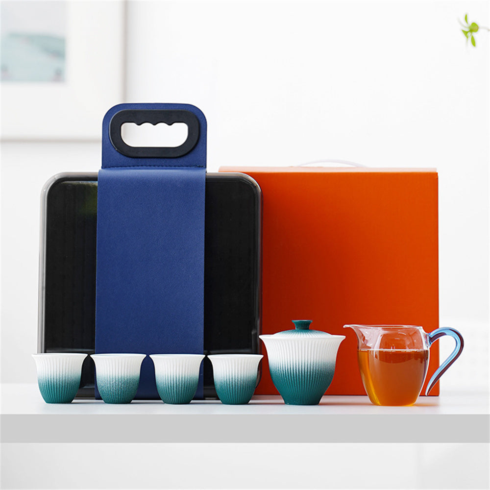 Gradient Gaiwan Travel Tea Set