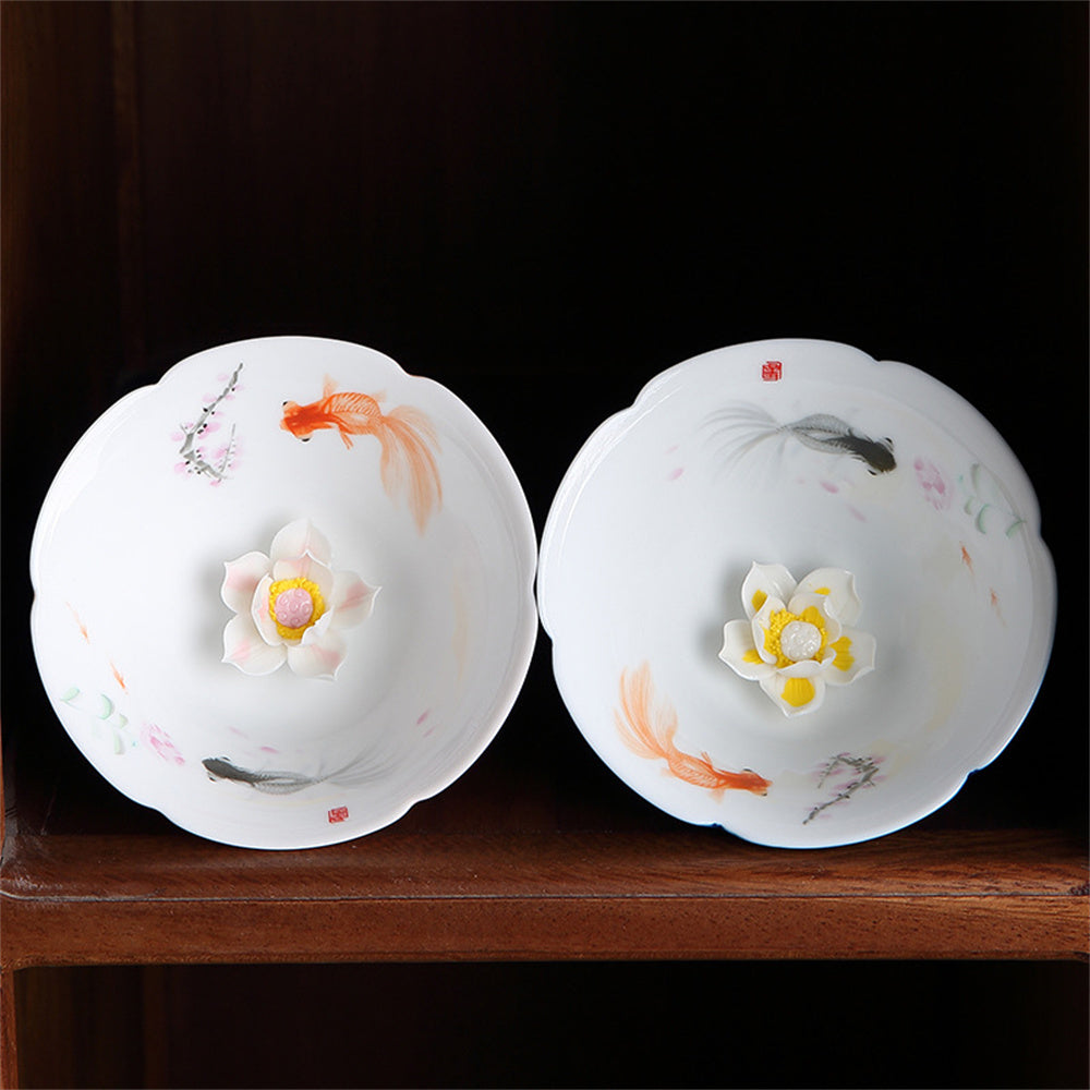 Goldfish Hand Pinched Lotus Cup