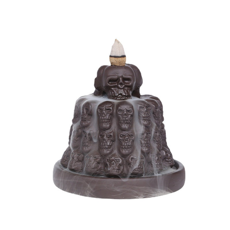 Skull Array Smoke Backflow Aromatherapy