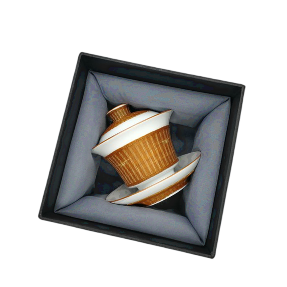 The swallow Pattern Bamboo Buckles Porcelain Gai Wan