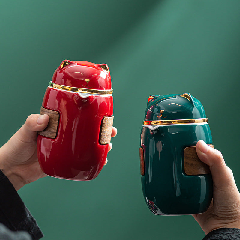 Lucky Cat Travel Tea Set