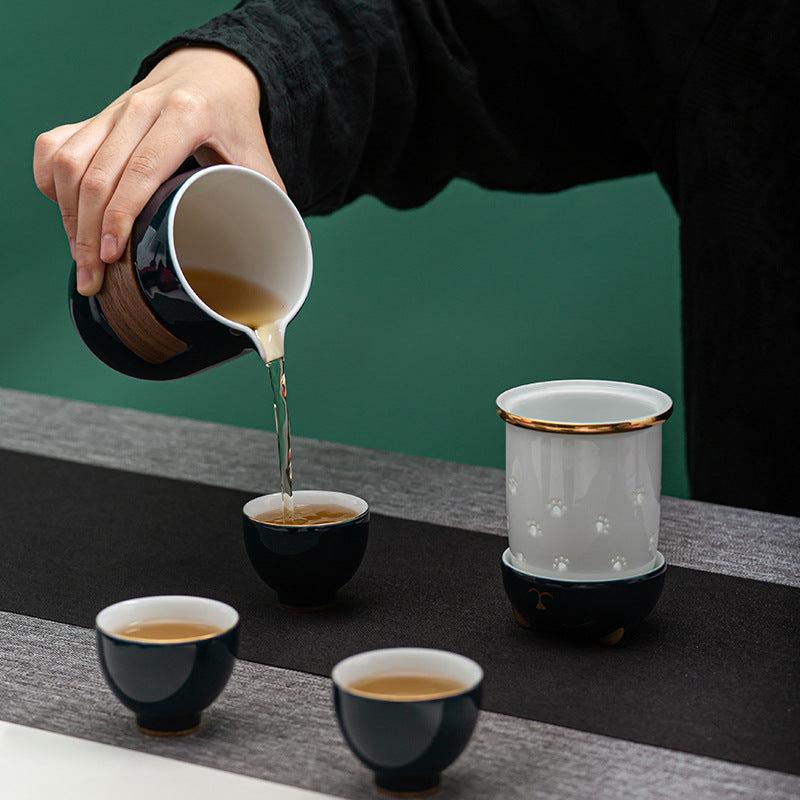 Lucky Cat Travel Tea Set