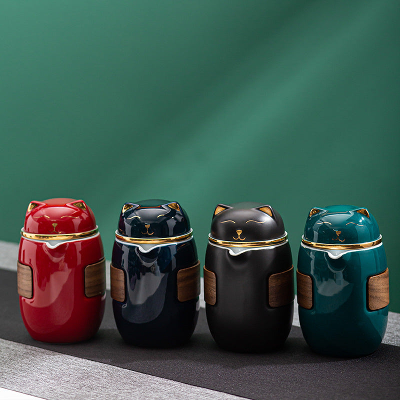 Lucky Cat Travel Tea Set