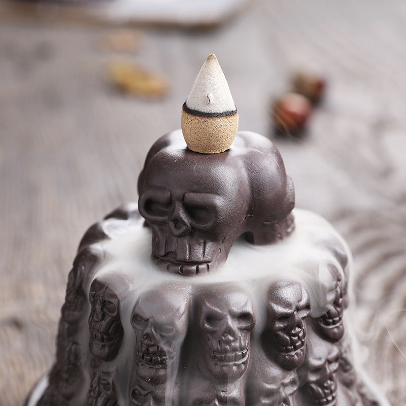 Skull Array Smoke Backflow Aromatherapy
