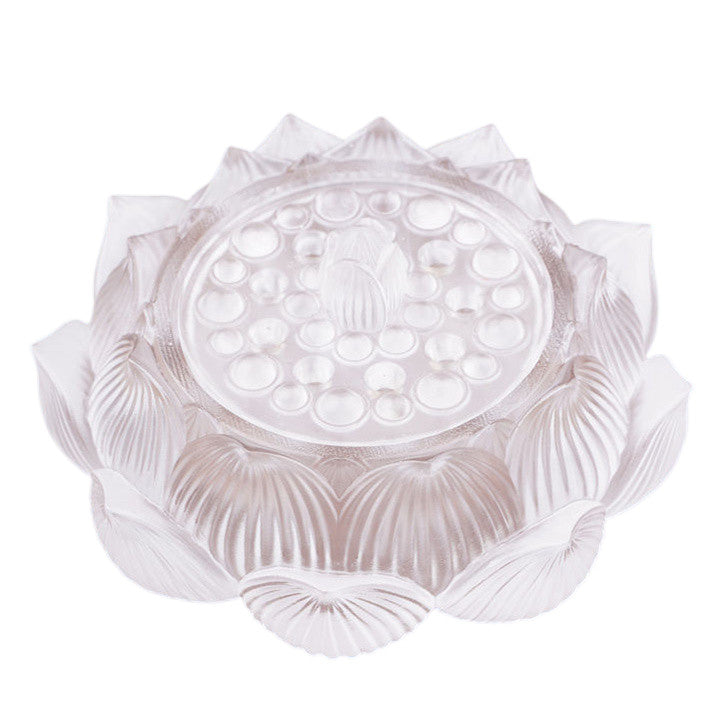 Coloured Glaze Lotus Flower Censer