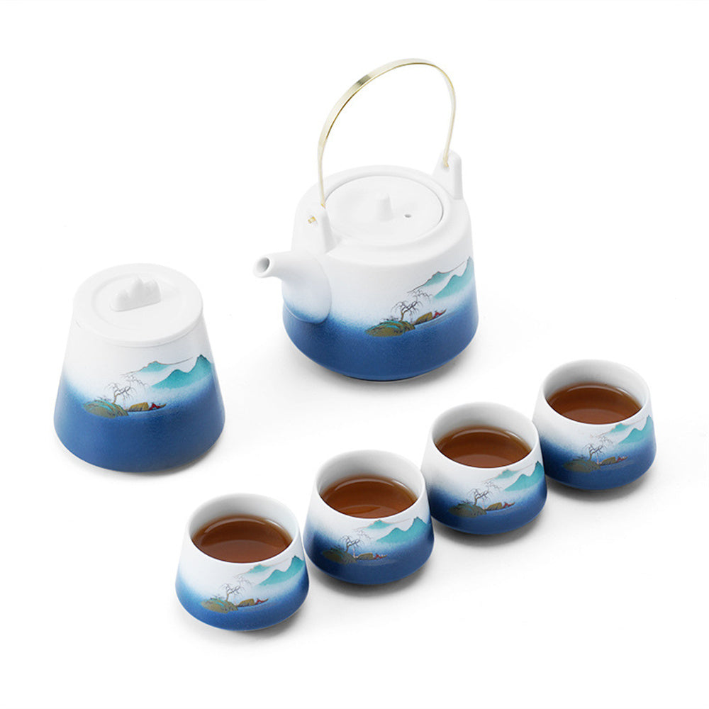 Landscape Beam Teapot Tea Set
