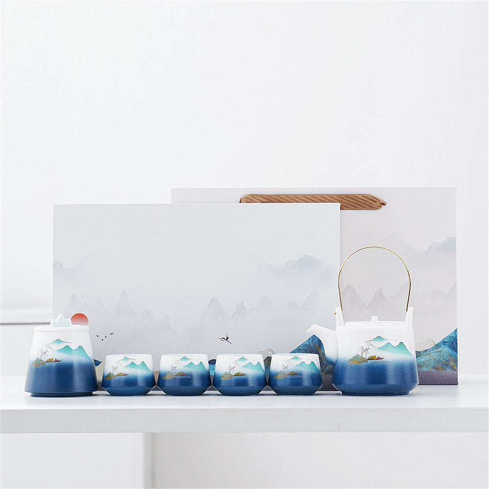 Landscape Beam Teapot Tea Set