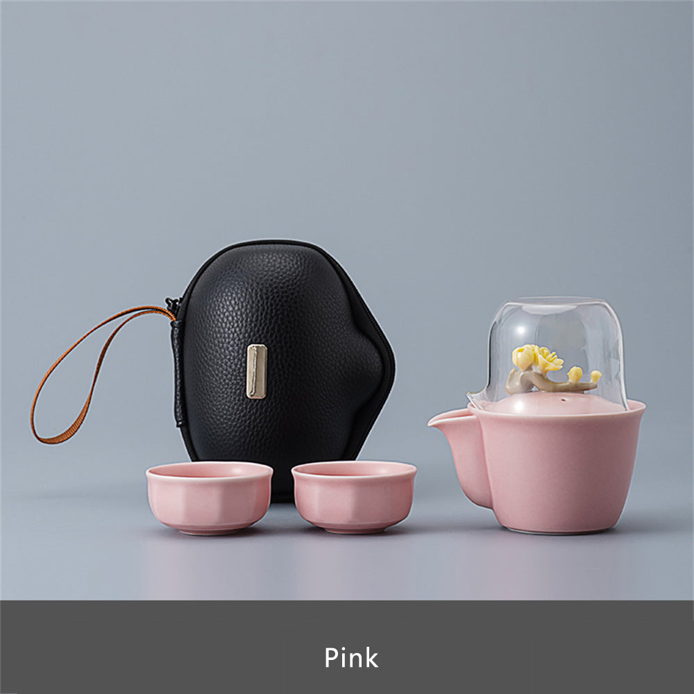 Upright Cold Plum Travel Tea Set