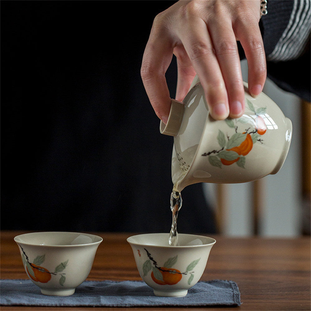 Grass Ash Gaiwan Travel Tea Set