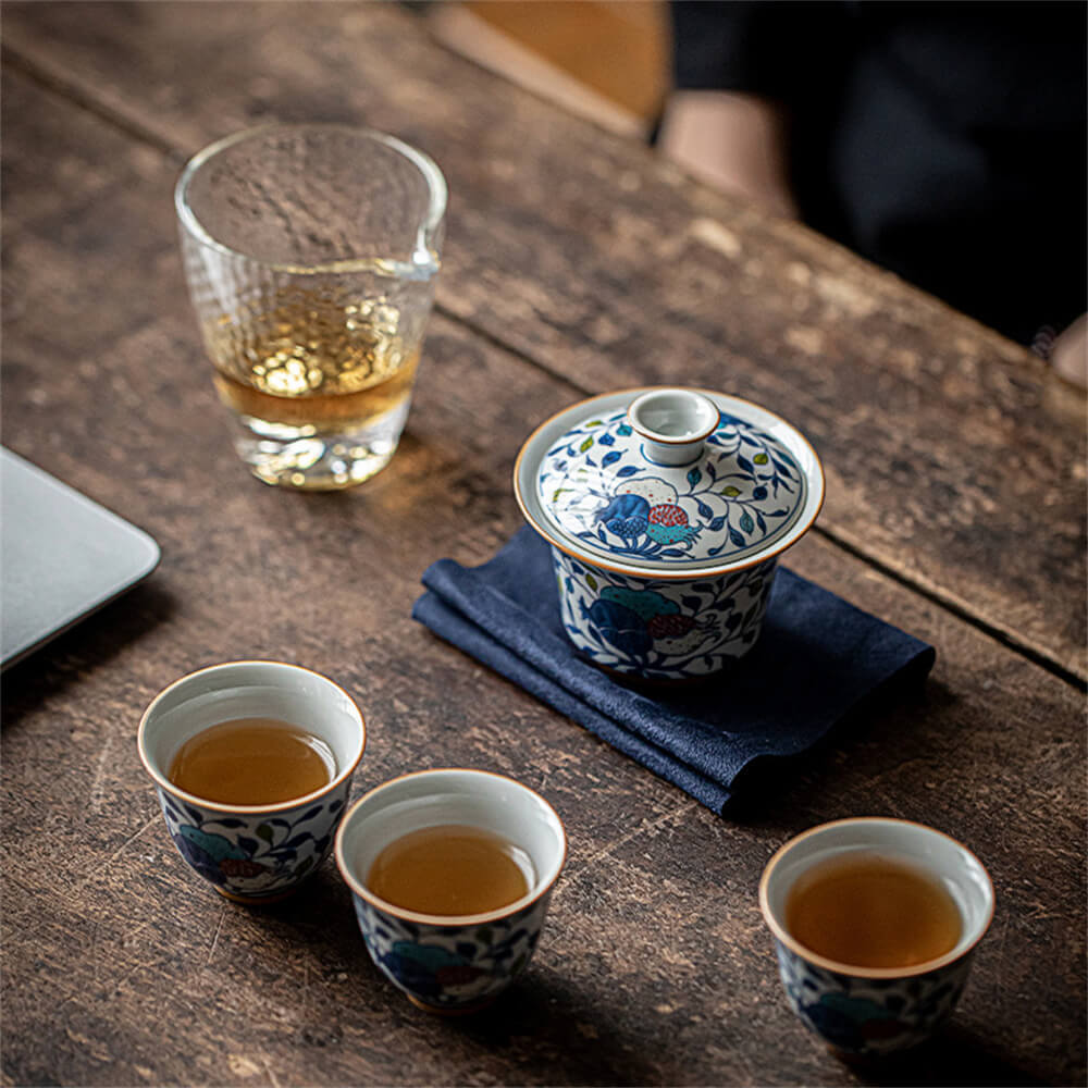 Blessing and Longevity Travel Tea Set
