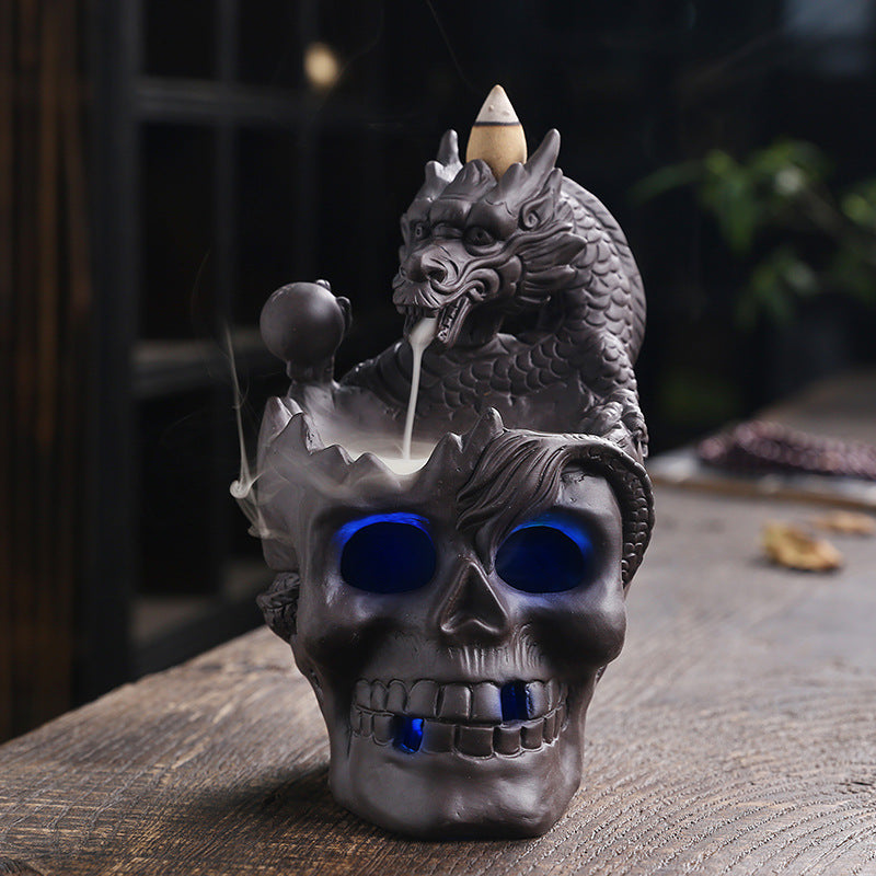 Skull Shaped Incense Burner
